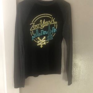 ZOO YORK LONG SLEEVE BLACK T-SHIRT